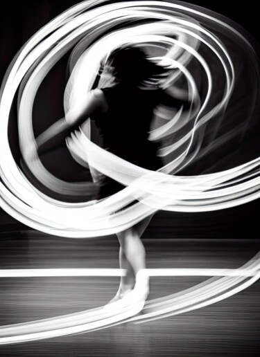 Arte digitale intitolato "Spinning Away 5" da Bank3io, Opera d'arte originale, Pittura digitale