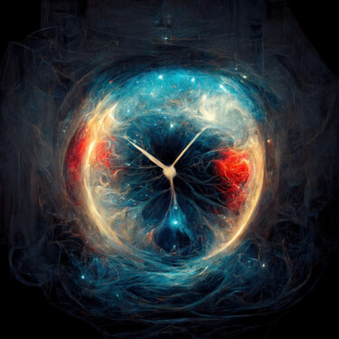 Digital Arts titled "Time 1" by Bank3io, Original Artwork, Digital Painting