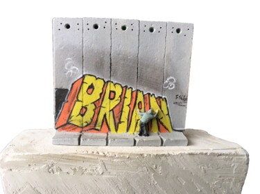 Sculptuur getiteld "BRIAN Monty Python…" door Banksy, Origineel Kunstwerk, Olie