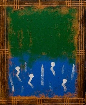 Pittura intitolato "Terre Sommerse" da Banne, Opera d'arte originale, Olio