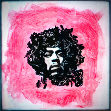 Pittura intitolato "Jimi Hendrix" da Banne, Opera d'arte originale, Acrilico