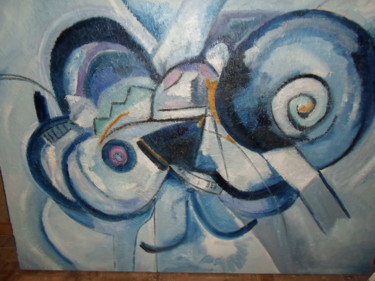 Painting titled "Composition" by Houbaba, Original Artwork