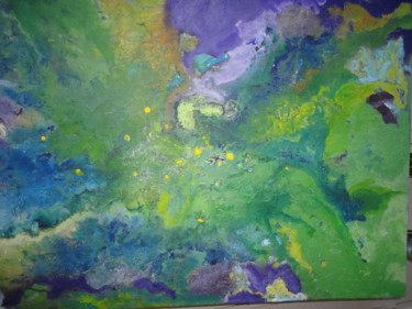 Malerei mit dem Titel "Vue d'ensemble" von Houbaba, Original-Kunstwerk, Acryl