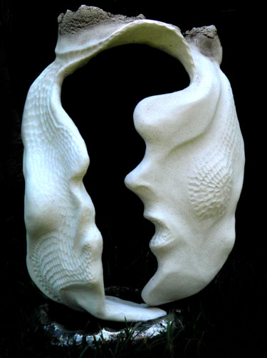 Sculpture titled "distance" by Ban*S, Original Artwork, Ceramics