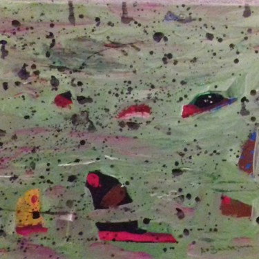 Schilderij getiteld "Terre verte" door Bantema, Origineel Kunstwerk, Acryl