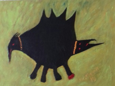 Painting titled "Sensation Animal en…" by Bantema, Original Artwork, Acrylic