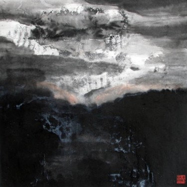 绘画 标题为“刘万林现代山水画9” 由半影老人, 原创艺术品