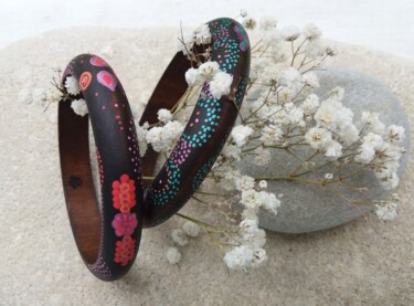 제목이 "Bracelets en bois p…"인 디자인 Baomacréation로, 원작, 아크릴
