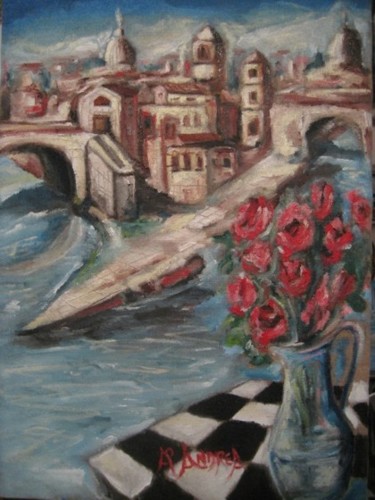 Painting titled "Primavera Romana" by Andrea Palermo, Original Artwork