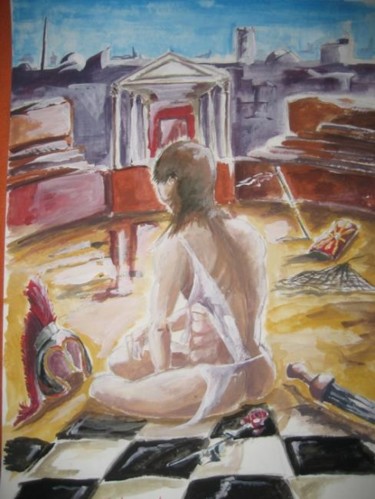 Painting titled "Mors tua vita mea" by Andrea Palermo, Original Artwork