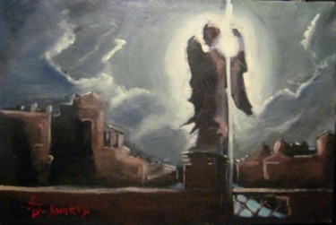 Painting titled "Il dono dell'Angelo" by Andrea Palermo, Original Artwork, Oil