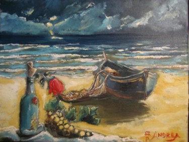 Painting titled "La lettera dell'ete…" by Andrea Palermo, Original Artwork, Oil