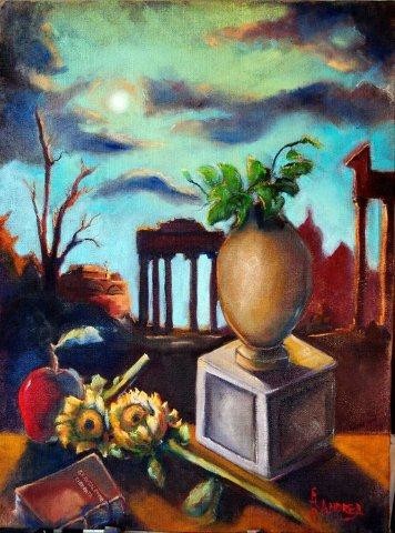 Pittura intitolato "La sapienza perduta…" da Andrea Palermo, Opera d'arte originale
