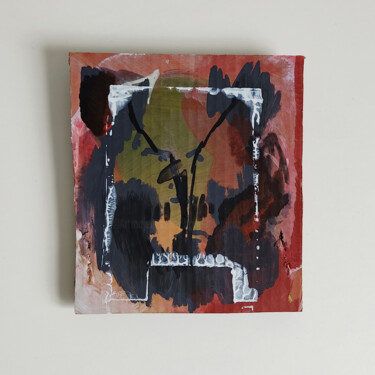 Schilderij getiteld "Solo Az" door Baptiste Gilloz, Origineel Kunstwerk, Acryl Gemonteerd op Frame voor houten brancard