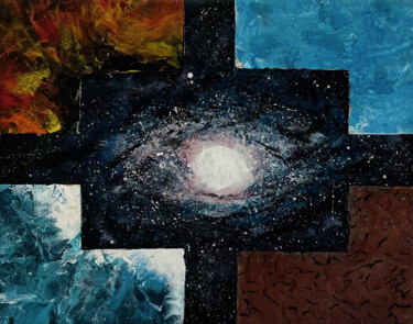 Peinture intitulée "The fifth element" par Baptiste Guichard, Œuvre d'art originale, Acrylique