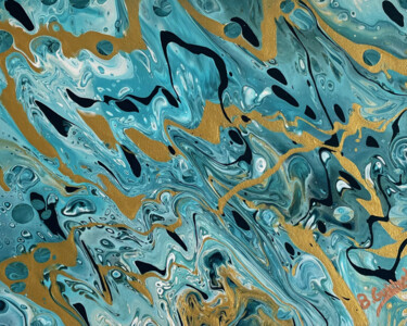 Картина под названием "Liquid disharmony" - Baptiste Guichard, Подлинное произведение искусства, Акрил