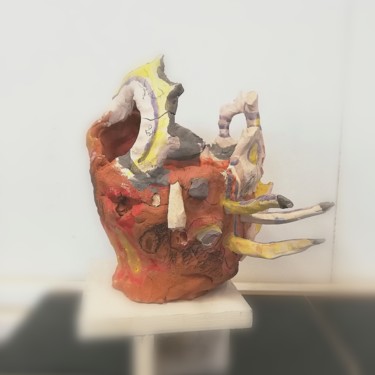 Artcraft titled "Burning head Épisth…" by Baptiste Vanweydeveldt, Original Artwork