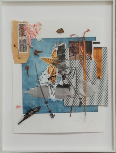 Colagens intitulada "Jeudi" por Baptiste Vanweydeveldt, Obras de arte originais, Colagens Montado em Plexiglass