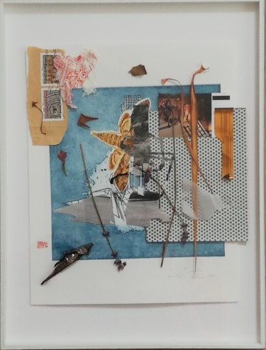 Jeudi Collages intitulée "Jeudi" par Baptiste Vanweydeveldt, Œuvre d'art originale, Collages Monté sur Plexiglas