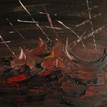 Peinture intitulée "Trafalgare scène I" par Baptyste, Œuvre d'art originale