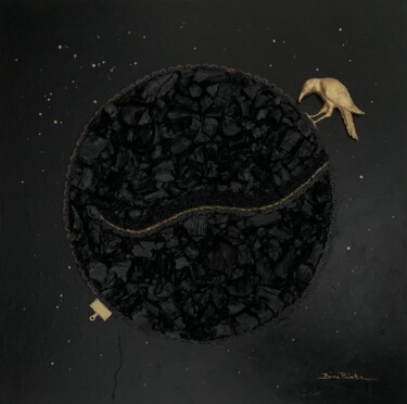 Γλυπτική με τίτλο "APOCALYPSE" από Bara Puletz, Αυθεντικά έργα τέχνης, Ξύλο Τοποθετήθηκε στο Ξύλινο φορείο σκελετό