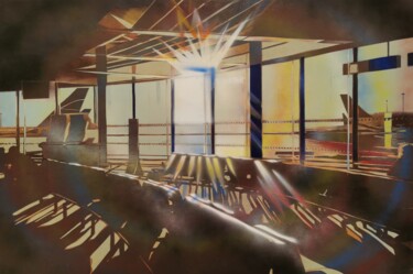 Pintura intitulada "Transit" por Zsombor Barakonyi, Obras de arte originais, Acrílico