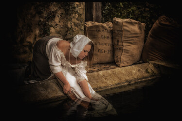 Photographie intitulée "Lavandiére" par Olivier Barau, Œuvre d'art originale, Photographie numérique