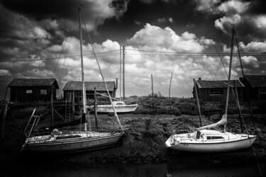 Fotografie getiteld "Les vieux bateaux" door Olivier Barau, Origineel Kunstwerk, Digitale fotografie