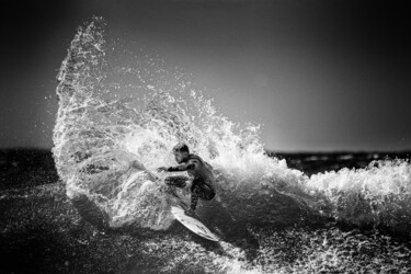 Fotografia intitolato "Surfeur" da Olivier Barau, Opera d'arte originale, Fotografia digitale
