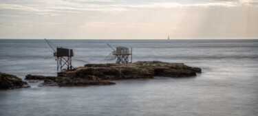 Photographie intitulée "Sunet sur les carre…" par Olivier Barau, Œuvre d'art originale, Photographie numérique