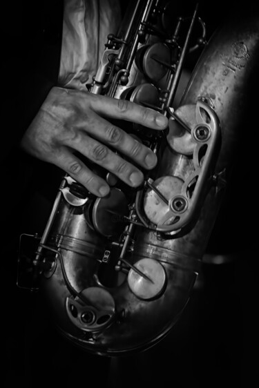 Fotografia intitolato "Saxophone alto" da Olivier Barau, Opera d'arte originale, Fotografia digitale