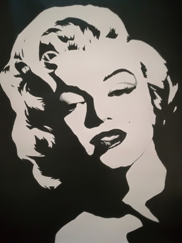 Painting titled "Marilyn" by Annette Barbier, Original Artwork, Acrylic