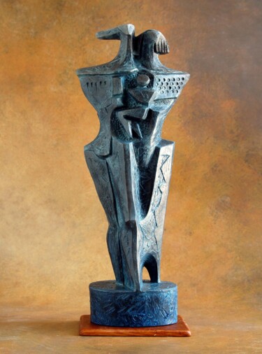 Escultura intitulada "LA FAMIGLIA" por Orazio Barbagallo, Obras de arte originais, Terracota