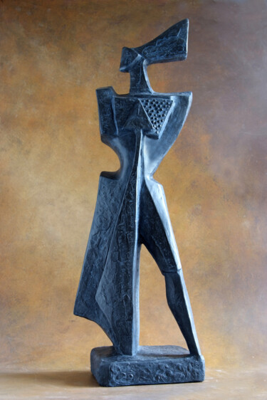 Sculpture titled "Sguardo ad Oriente" by Orazio Barbagallo, Original Artwork, Resin