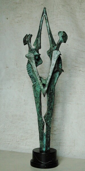 Sculpture intitulée "Spirito e Materia" par Orazio Barbagallo, Œuvre d'art originale, Bronze