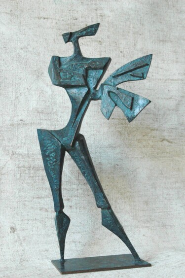 Sculpture intitulée "Posa" par Orazio Barbagallo, Œuvre d'art originale, Bronze
