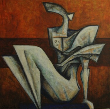 Картина под названием "Figura 1" - Orazio Barbagallo, Подлинное произведение искусства, Акрил