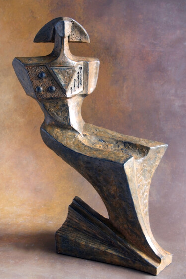 Sculpture titled "ATENA" by Orazio Barbagallo, Original Artwork, Resin