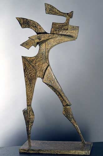 Sculpture titled "IN VIAGGIO" by Orazio Barbagallo, Original Artwork, Metals