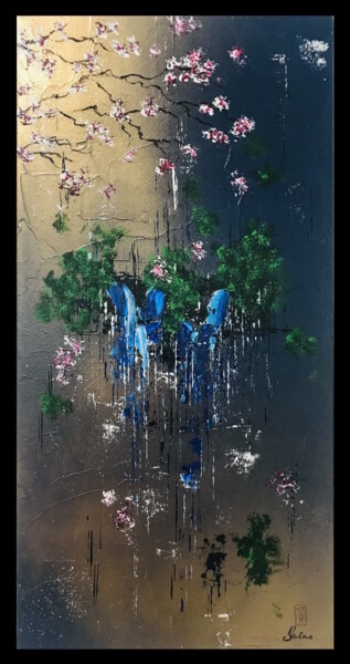 Картина под названием "Melody" - Barbara ., Подлинное произведение искусства, Акрил Установлен на Деревянная рама для носилок