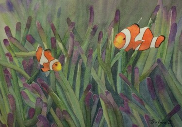 绘画 标题为“Nemo” 由Barbara B., 原创艺术品, 水彩 安装在纸板上