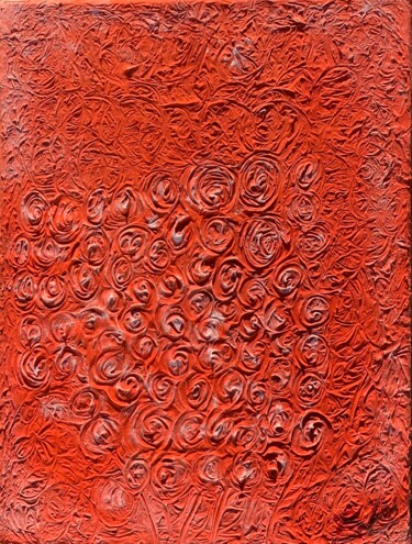 Pintura intitulada "Roses" por Barbara Bozsa, Obras de arte originais, Acrílico Montado em Armação em madeira