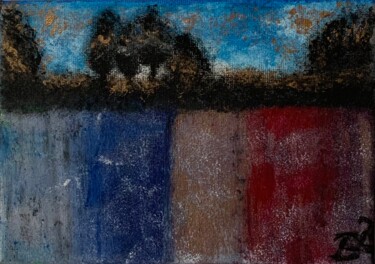 Картина под названием "Somewhere" - Barbara Bozsa, Подлинное произведение искусства, Масло Установлен на Деревянная рама для…