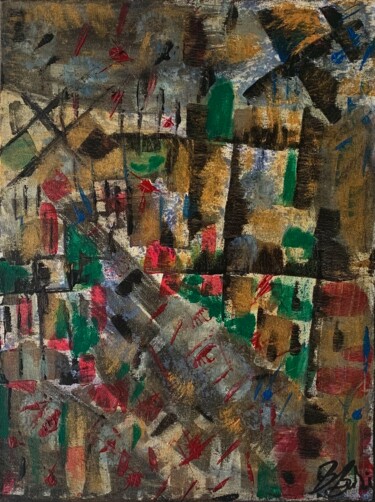 Peinture intitulée "Colourful Chaos" par Barbara Bozsa, Œuvre d'art originale, Acrylique Monté sur Châssis en bois
