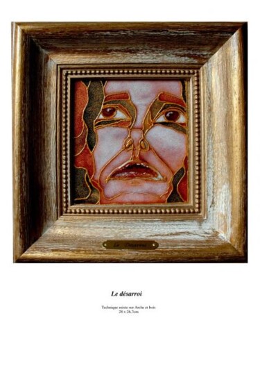 Peinture intitulée "Le désarroi" par Barbara E.Lezmy, Œuvre d'art originale