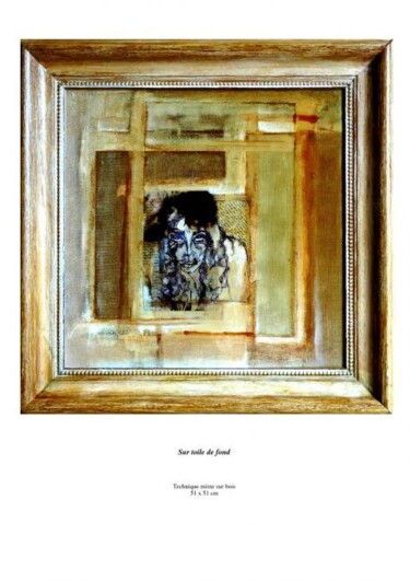 Peinture intitulée "Sur toile de fond" par Barbara E.Lezmy, Œuvre d'art originale