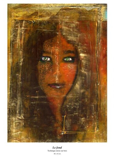 Peinture intitulée "Le fond" par Barbara E.Lezmy, Œuvre d'art originale