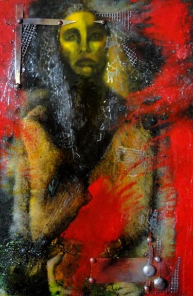 Картина под названием "Chevelure de Mars" - Barbara E.Lezmy, Подлинное произведение искусства