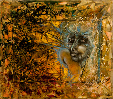 Peinture intitulée "sans titre" par Barbara E.Lezmy, Œuvre d'art originale, Huile