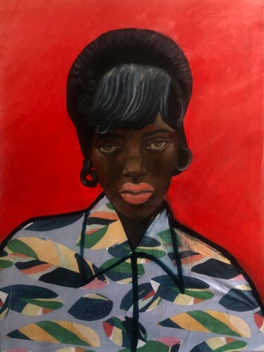 Malarstwo zatytułowany „Look at me” autorstwa Barbara Friehs, Oryginalna praca, Akryl Zamontowany na Drewniana rama noszy